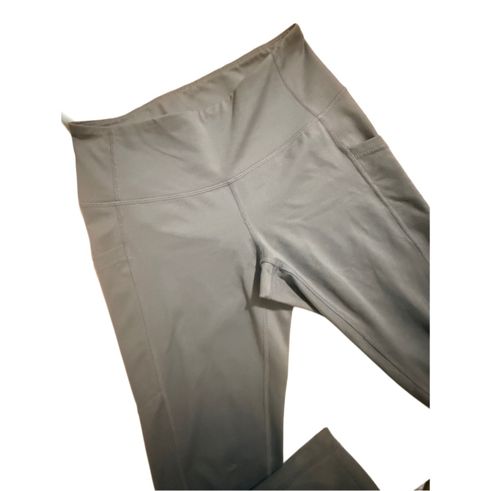 Gray/Blue High-Waisted athletic Leggings